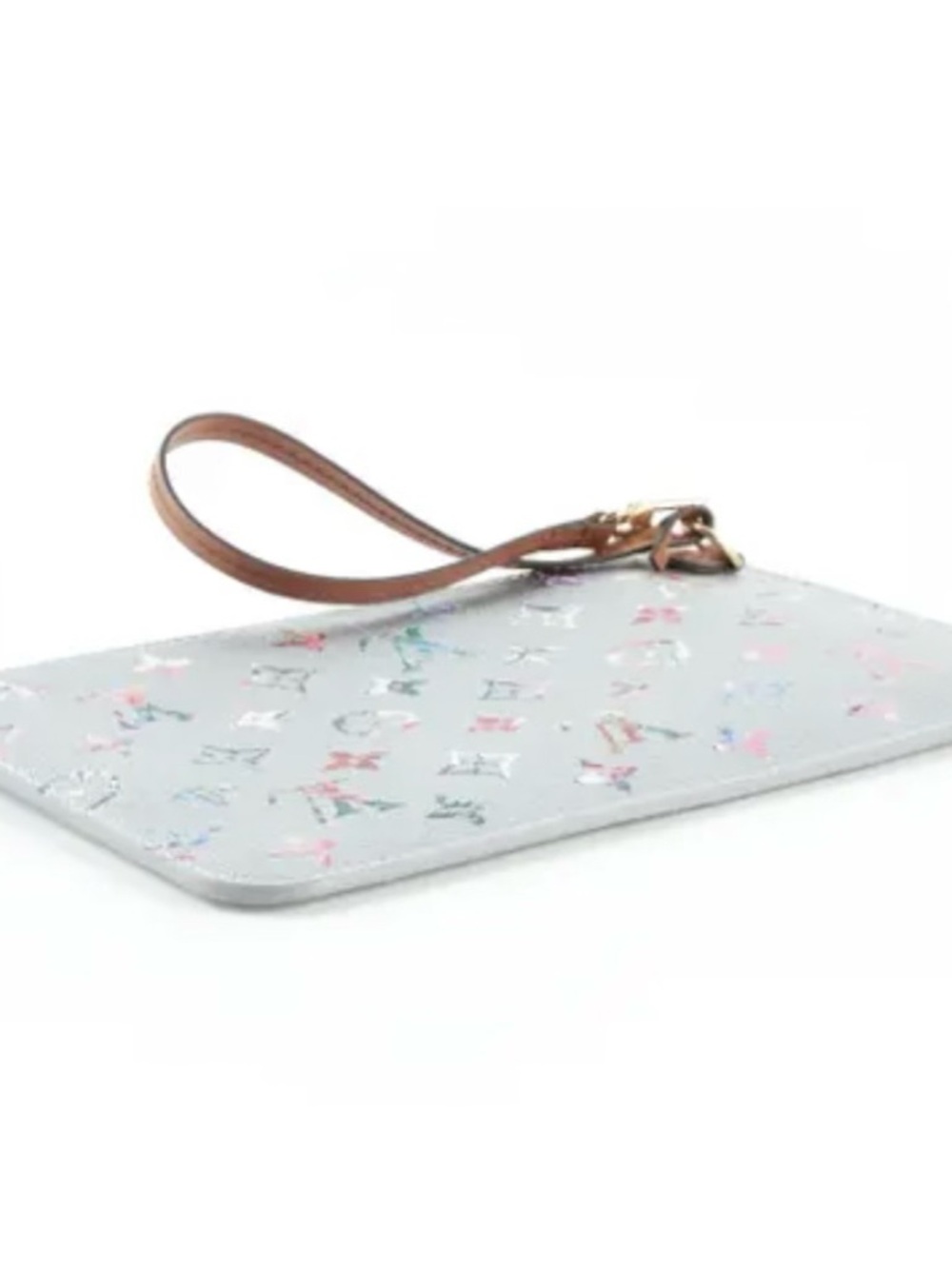 Louis Vuitton Neverfull Garden Pouchette in Metallic Silver - Picture 11 of 14